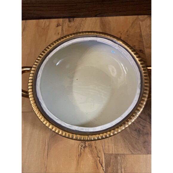 VTG Satsuma Hand Painted Decorated Moriage & Gilt Geishas Covered Footed Dish - Picture 5 of 16